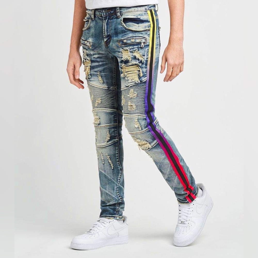 Decibel Distressed Mens Jeans